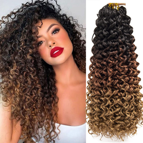 8 Packs Curly Crochet Hair GoGo Curl Crochet hair for Women 18inch 1B/30/27