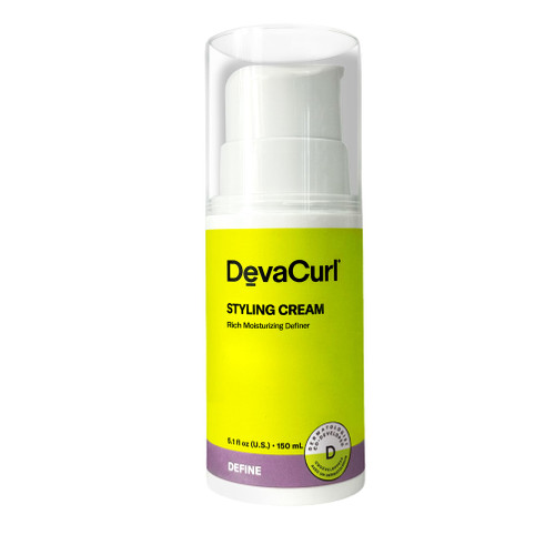 DevaCurl Styling Cream Touchable Rich Moisturizing Definer, Citrus Zest, 5.1 fl. oz | Maintains Moisture | Hydrates and Smoothes Curls