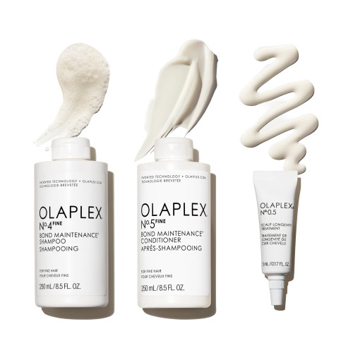 OLAPLEX Wash & Shine FINE Hair Kit | Shampoo & Conditioner, Scalp Treatment
