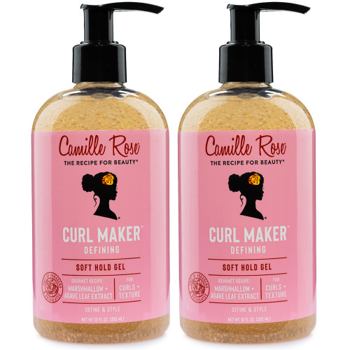 Camille Rose Curl Maker Curl Defining Gel, Soft Hold, 2-Pack, 12 Oz Ea