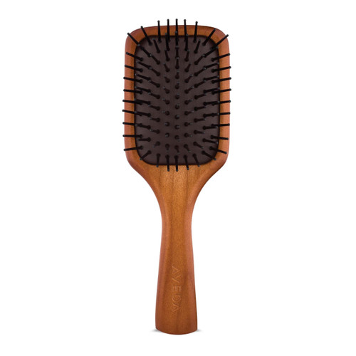 Aveda Wooden Mini Paddle Brush | Travel Size | Detangling, Smoothing Brush | Straightening, Blow Drying | All Hair Types