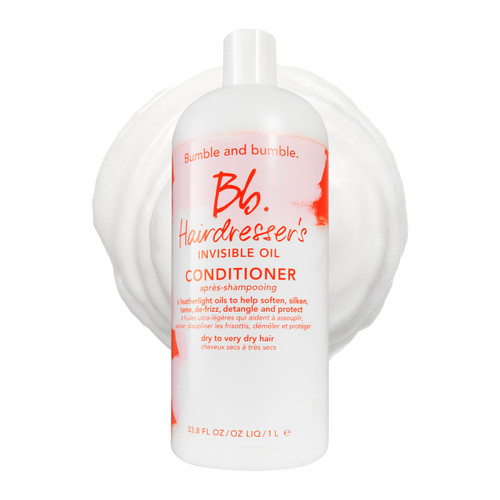 Bumble and bumble. Hairdresser's Invisible Oil Hydrating Conditioner | Anti Frizz, Adds Shine, Color Safe | For All Curly, Wavy, Straight Hair Types | With Coconut, Grapeseed + Argan Oil, 33.8 Fl Oz
