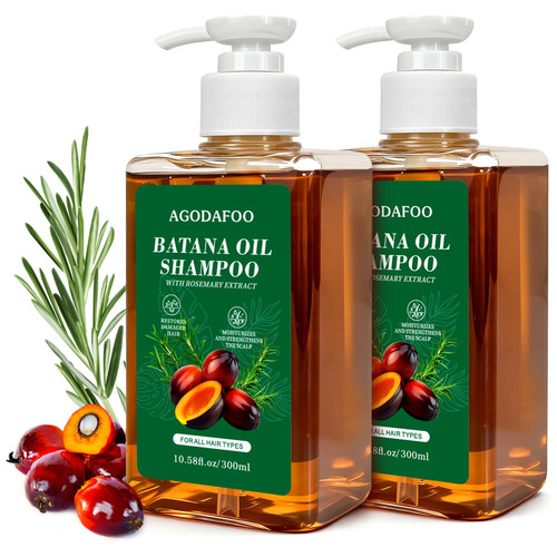 Batana Oil Shampoo for Hair Growth, Batana Oil & Rosemary Oil Shampoo 2PCS