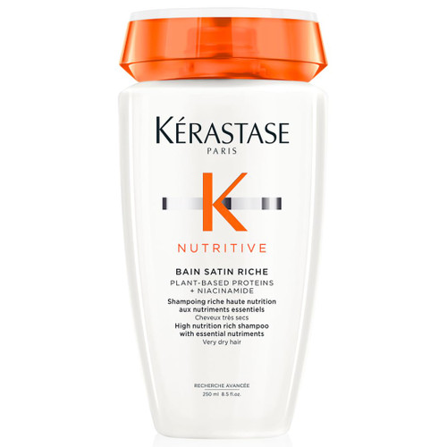 KÉRASTASE Nutritive Bain Satin Riche Shampoo – Dry Hair, 8.5 Fl Oz