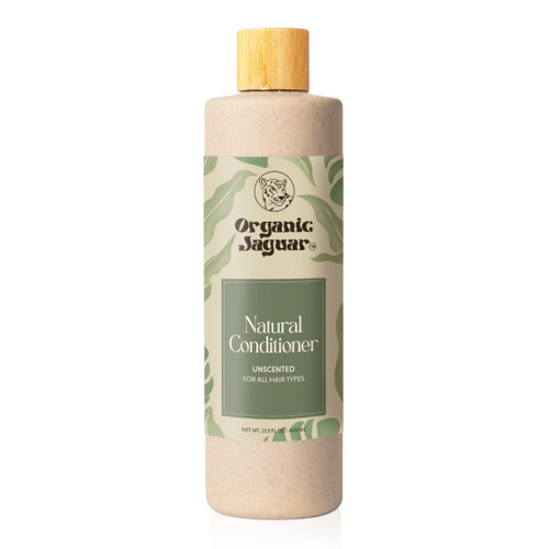 Organic Jaguar All Natural Unscented Conditioner for Hair Care, Sulfate Free Conditioner with Vitamin E, Castor, Argan and Almond Oil, Rosemary and Peppermint Scent, For All Hair, 13.5 fl oz