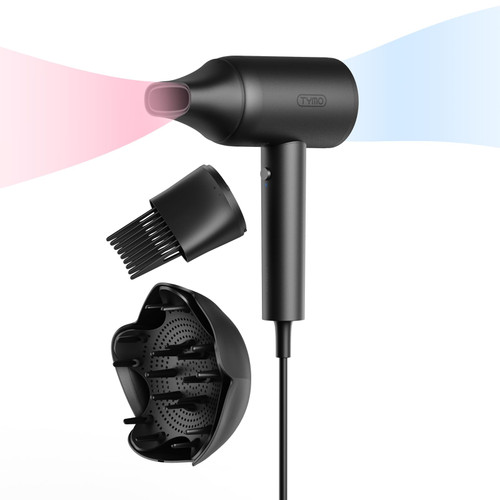 TYMO Hair Dryer Blow Dryer 300M Ionic Hairdryer with Diffuser & Comb