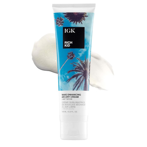 IGK Rich Kid Wave Enhancing Air-Dry Cream for All Hair Types, Wavy & Curly