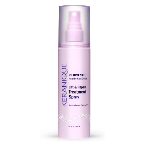 Keranique Lift & Repair Treatment Spray with Keratin Amino Complex™, Keratin Hair Treatment for Instant Volume & Body, Split End Repair, Heat Protectant, Sulfate, Dye & Paraben Free, 2X3.4 Fl Oz