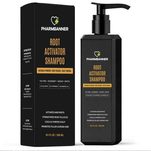 Root Activator Shampoo For Men – Rosemary Biotin, Thinning Hair, 10 fl oz