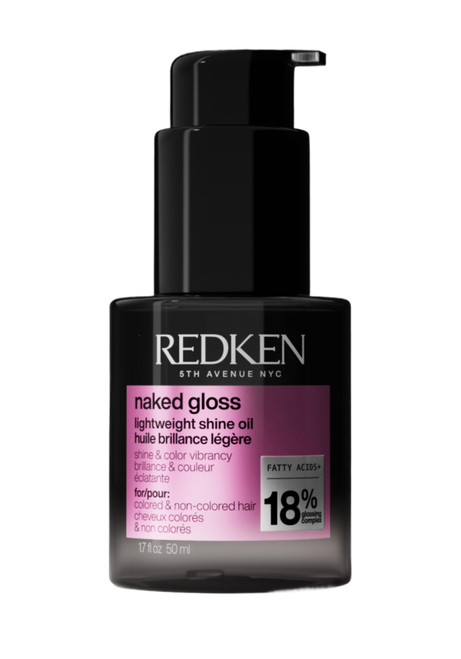 Redken Naked Gloss Shine Hair Oil – For Color-Treated Hair, 1.6 Fl Oz