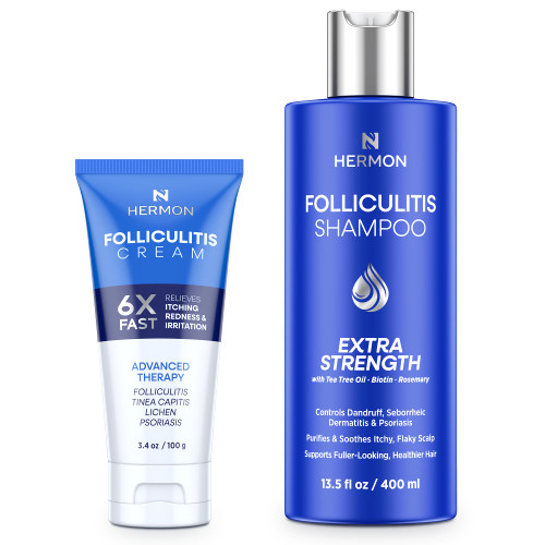 Hermon Folliculitis Treatment (Folliculitis Cream & Shampoo)