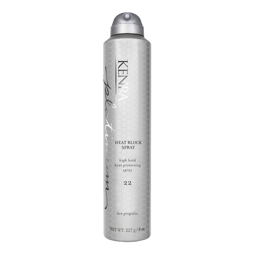 Kenra Professional Platinum Heat Block Spray 22 | Heat Protecting Hairspray | All Hair Types | 8 oz.
