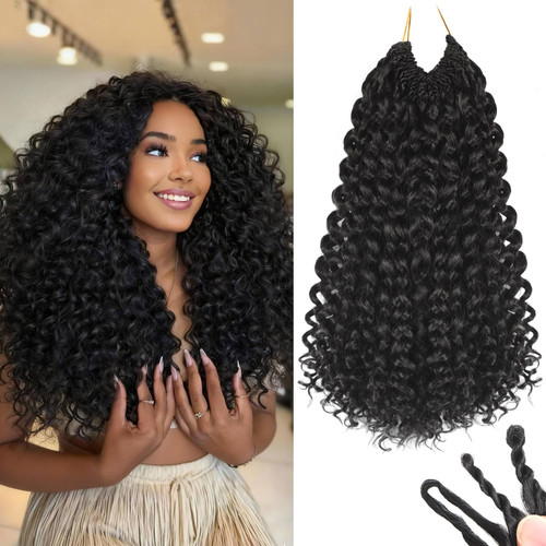 120 Strands Curly Crochet Hair 14 in Gogo Curl Crochet Hair For Black Women