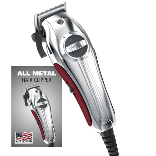 Wahl USA Pro Ultra Quiet Torque Corded Hair Clipper, Metal Housing