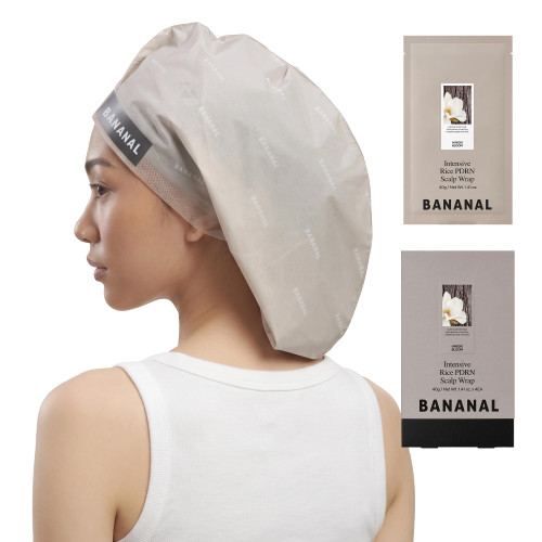 BANANAL Korean Rice PDRN Scalp Mask Cap, Root Treatment, Silicone Free 4 CT