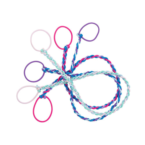 Rip Tie Regular Soft Tangle-Free Hair Tie for Women, Nylon Hair Elastic, Colorful Hair Accessory - As Seen on Shark Tank - 3 Pack Multicolor