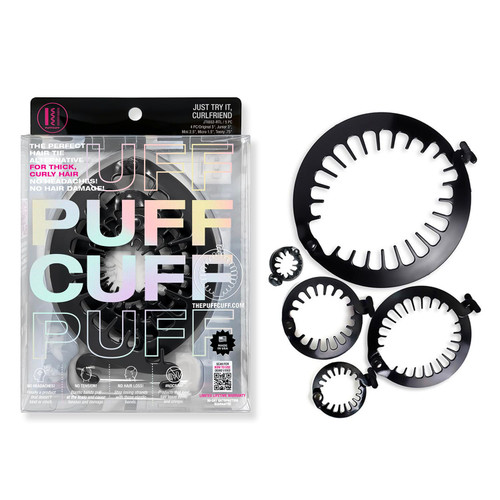 PuffCuff Just Try It Starter Set – 5 Hair Clamp Sizes, Black