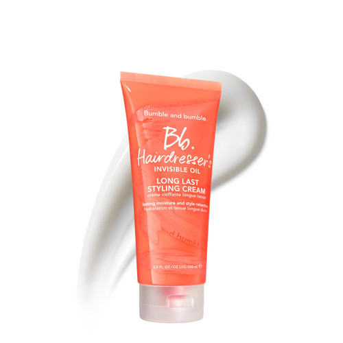 Bumble and bumble. Hairdresser's Invisible Oil Long Last Styling Cream | Hydrating Anti Frizz Color Safe | For All Curly Wavy Straight Hair Types | With Argan, Coconut + Grapeseed Oil, 6.7 Fl Oz