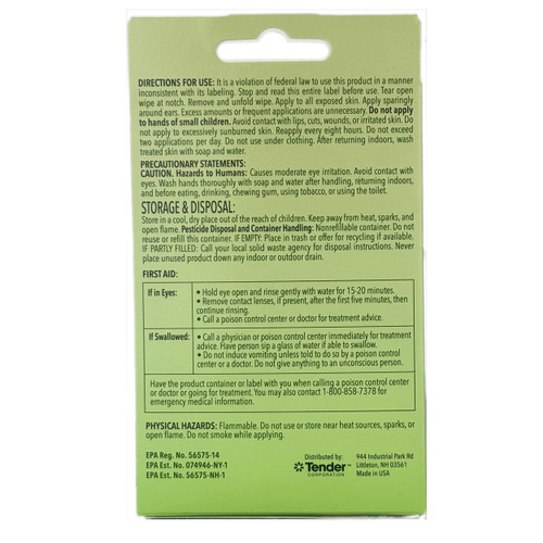 Natrapel Tick & Insect Repellent Wipes with 20% Picaridin - Family Protection Against Mosquitoes, Ticks & More - Up to 12 Hours of Protection - 12 Wipes (3 Pack)