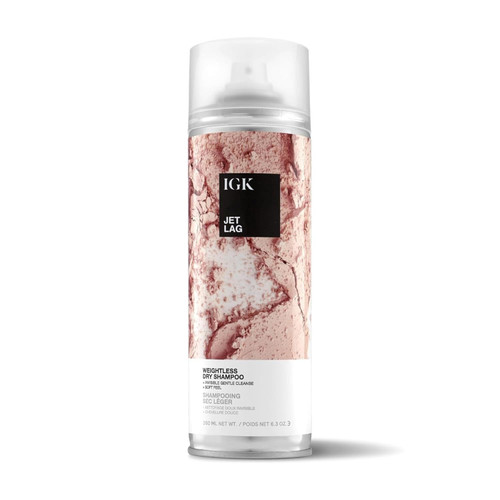 IGK Jet Lag Invisible Dry Shampoo Spray, No White Residue, 6.3 Oz