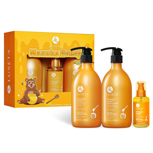 Luseta Manuka Honey Hair Care Gift Set for Women, Deep Moisture
