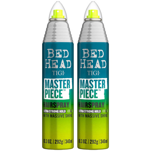 TIGI Bed Head Masterpiece Hairspray, Extra Strong Hold 2-Pack, 10.3 Oz Ea