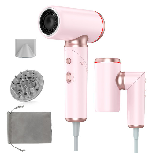 Dual Voltage Hair Dryer Travel Europe Foldable, High Speed