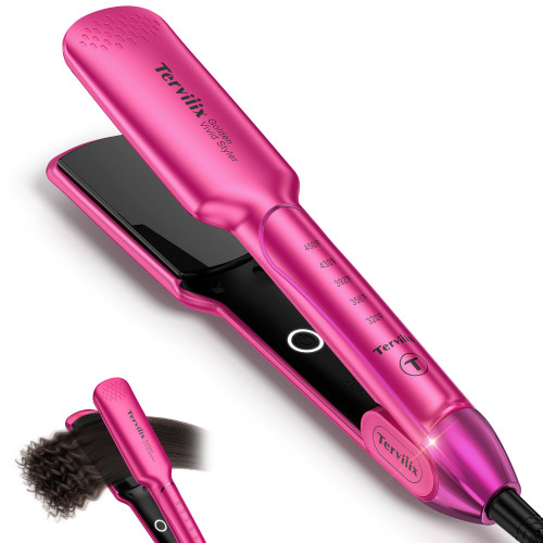 Terviiix Flat Iron Hair Straightener, 1-3/4 Inch Wide Plate