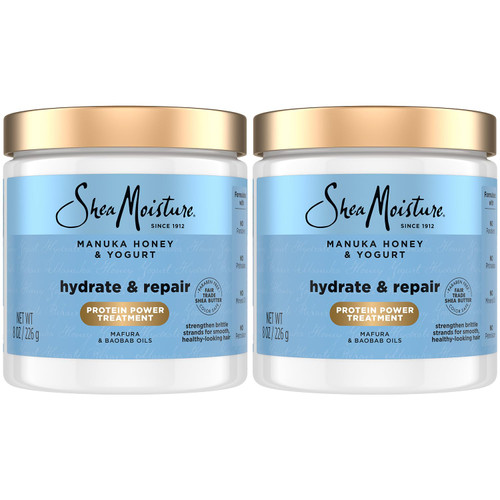 Shea Moisture Hydrate & Repair 2-Pack, Manuka Honey & Yogurt, 8 Oz Ea