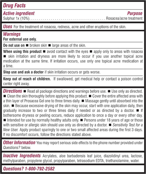 Prosacea - Heals Rosacea Symptoms of Redness, Pimples and Irritation - 0.75 oz (Pack of 2)