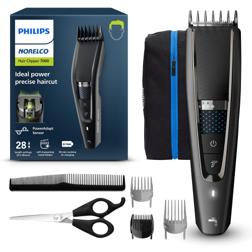 Norelco Philips Hair Clipper 7000, 28 Length Settings, Black