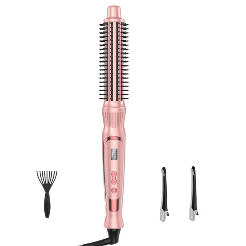 USHOW Curling Brush, 1 inch Heated Round Brush