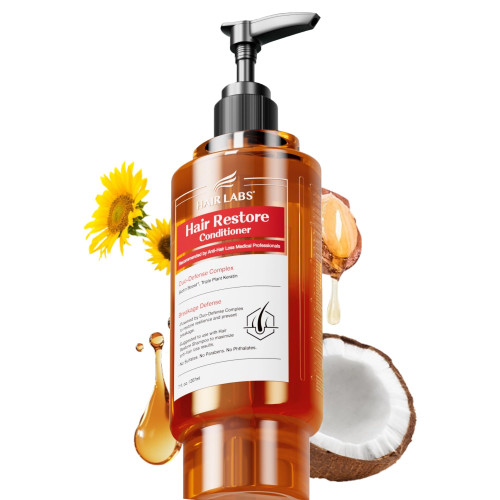 HAIRLABS Keratin & Biotin Conditioner for Damaged Hair, 16 Fl Oz Red Label
