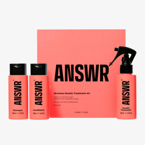 ANSWR At Home Brazilian Keratin Hair Treatment Kit - 3 x 3.4FL Oz