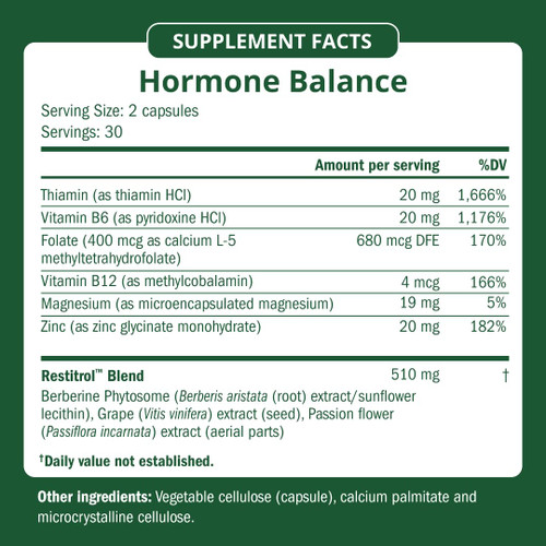 Semaine Hormone Balance – Clearer Skin, Enhanced Moods, Deeper Sleep & Happier Hormones. Hormone-Free, Vegan Capsule, Multi-Symptom Support (60 ct)