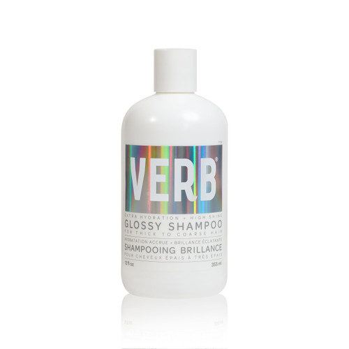 VERB Glossy Shampoo, 12 fl oz | Rich Cleanser for Thick Coarse Hair