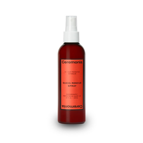 Ceremonia Guava Rescue Spray | UV + Heat Protective Detangler, 6.7 fl oz
