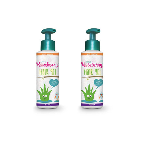 2 Pack Hair Gel for Kids | Light Hold | Chemical Free | Made with Organic Aloe Vera and Vitamins | Safe on Babies, Toddlers, Men and Women | Paraben, Sulfate & Fragrance Free | Made in USA