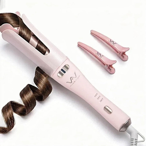 VAV Auto Hair Curler for Beginners,3 Temperature,1.25" Rotating Hair Waver