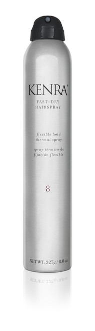 Kenra Professional Fast Dry Hairspray 8 | Flexible Hold Thermal Spray | Multifunctional Spray, Ideal For Both Styling & Finishing | Lightweight, Instant Control | All Hair Types | 8 oz