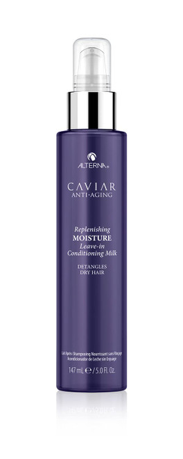Alterna Haircare CAVIAR Anti-Aging Replenishing Moisture Leave-in Conditioning Milk, 5 Fl Oz | Detangles Dry Hair | Sulfate Free, Paraben Free