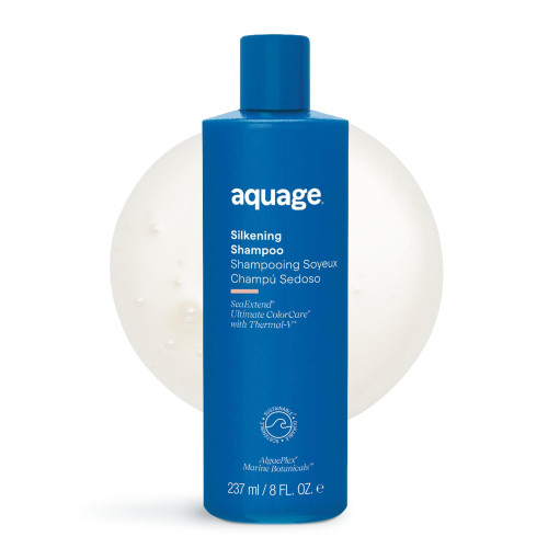 Aquage Silkening Shampoo & Smoothing Color-Safe Hair Wash, 8 oz
