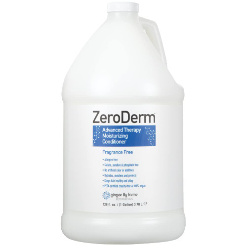 Ginger Lily Farms ZeroDerm Conditioner, 128oz, Fragrance Free