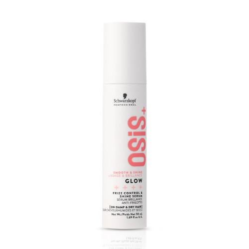 OSiS+ Glow Anti-Frizz Shine Serum for Hair 1.69 oz | Lightweight, Light-Hold Formula | Frizz Control, and Humidity Protection