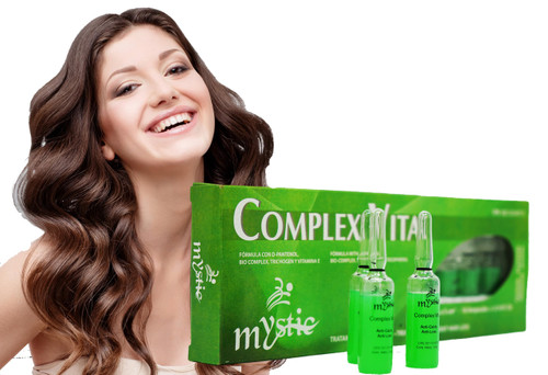 Kleravitex Mystic Complex Vital Ampoules For Hair Loss and Thinning - Regrowth Treatment With Biotin Bio-Complex and Tocopherol (Pk.10)