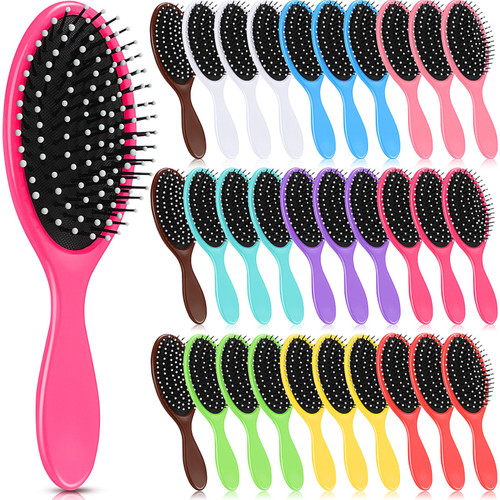 Suclain 30 Pcs Hair Brushes Bulk for Women, Travel Detangling Brush