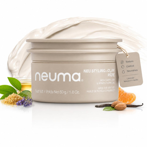 NEUMA Neu Matte Hair Clay, Medium-Firm Hold, Semi-Matte Finish, 1.8 Fl. Oz.