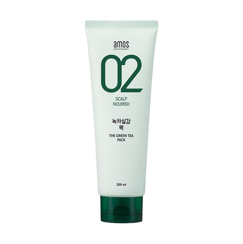 AMOS PROFESSIONAL Korean Green Tea Nourishing Hair Mask 8.45 oz (250ml) | Deep Conditioning Treatment for Hair Growth and Moisture