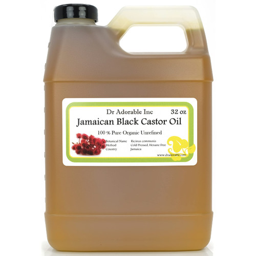 Dr Adorable - 32 oz - Jamaican Black Castor Oil - Pure Organic Cold Pressed