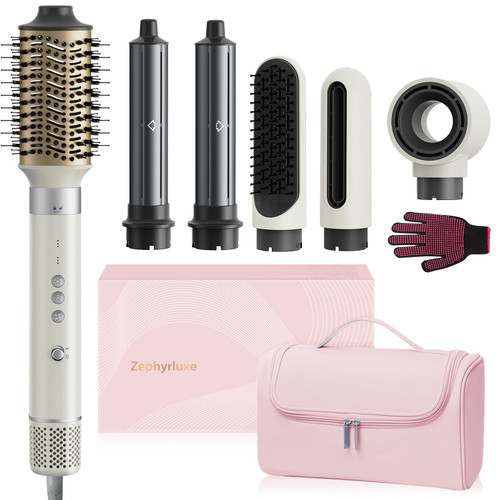 6 in 1 Hair Dryer Brush Set, Frizz-Free Air Hair Styler, No Heat Damage